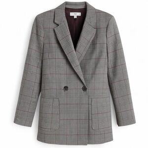 Anthropologie Ro & De Gray Plaid Tailored Blazer XS